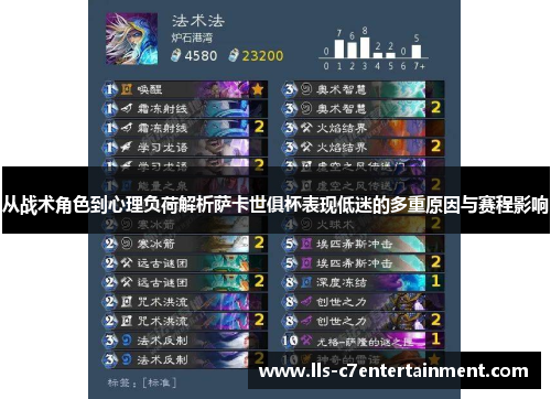 从战术角色到心理负荷解析萨卡世俱杯表现低迷的多重原因与赛程影响 从战术角色到心理负荷解析萨卡世俱杯表现低迷的多重原因与赛程影响